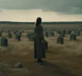 Scienceandcocktails woman looking at fields of dead bodies sci b98f3d83 8e5a 4ecd a20a 4d345675215c